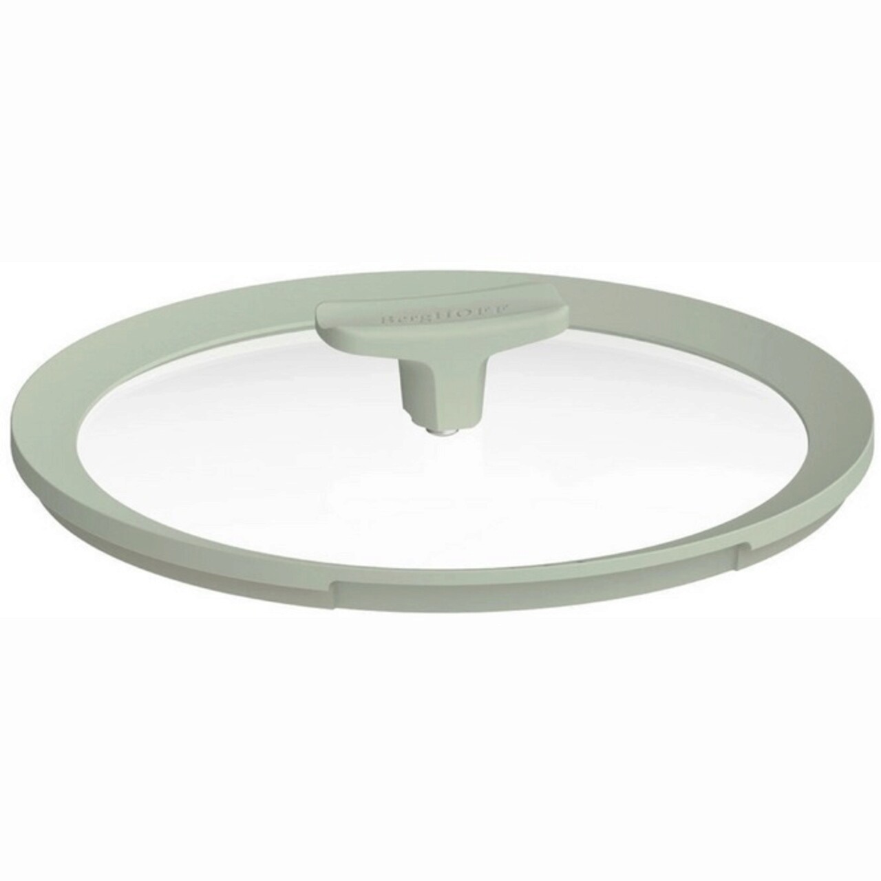 Capac din sticla BergHOFF, Leo Balance Sage, Ø28 cm, margine din silicon, verde - imagine 3